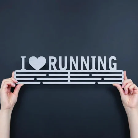 Medalje ophæng med I Love Running