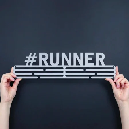 Medalje ophæng med #Runner