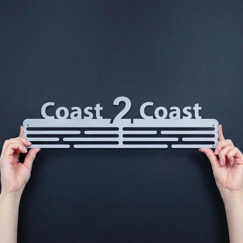 Coast2Coast medalje ophæng | Stål | CC Home