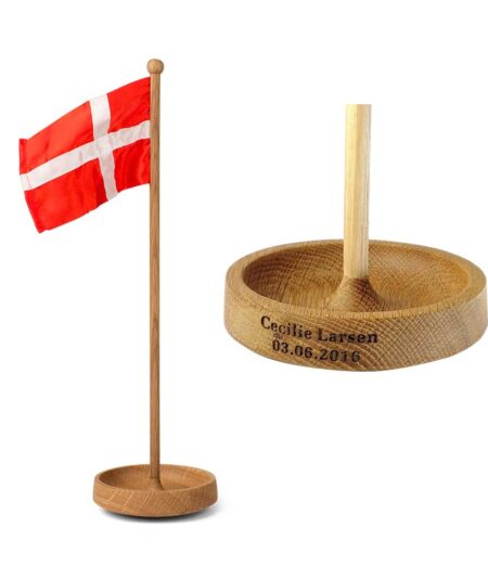 Spring Copenhagen bordflag med gravering