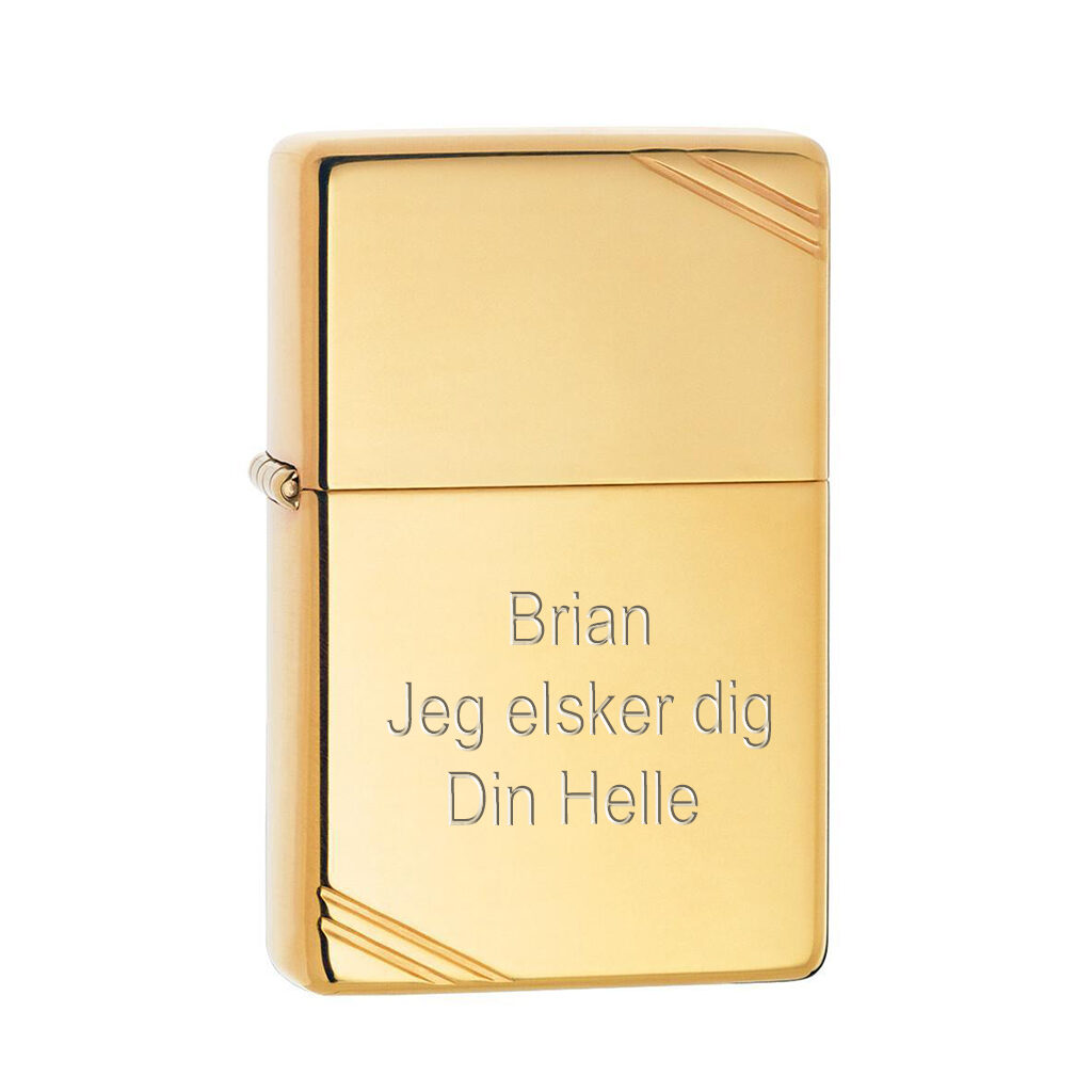 Zippo vintage med gravering