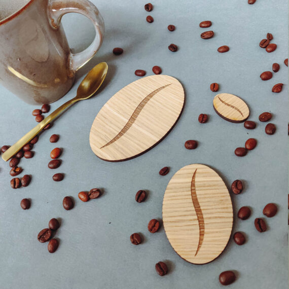Kaffebønne vægdekoration