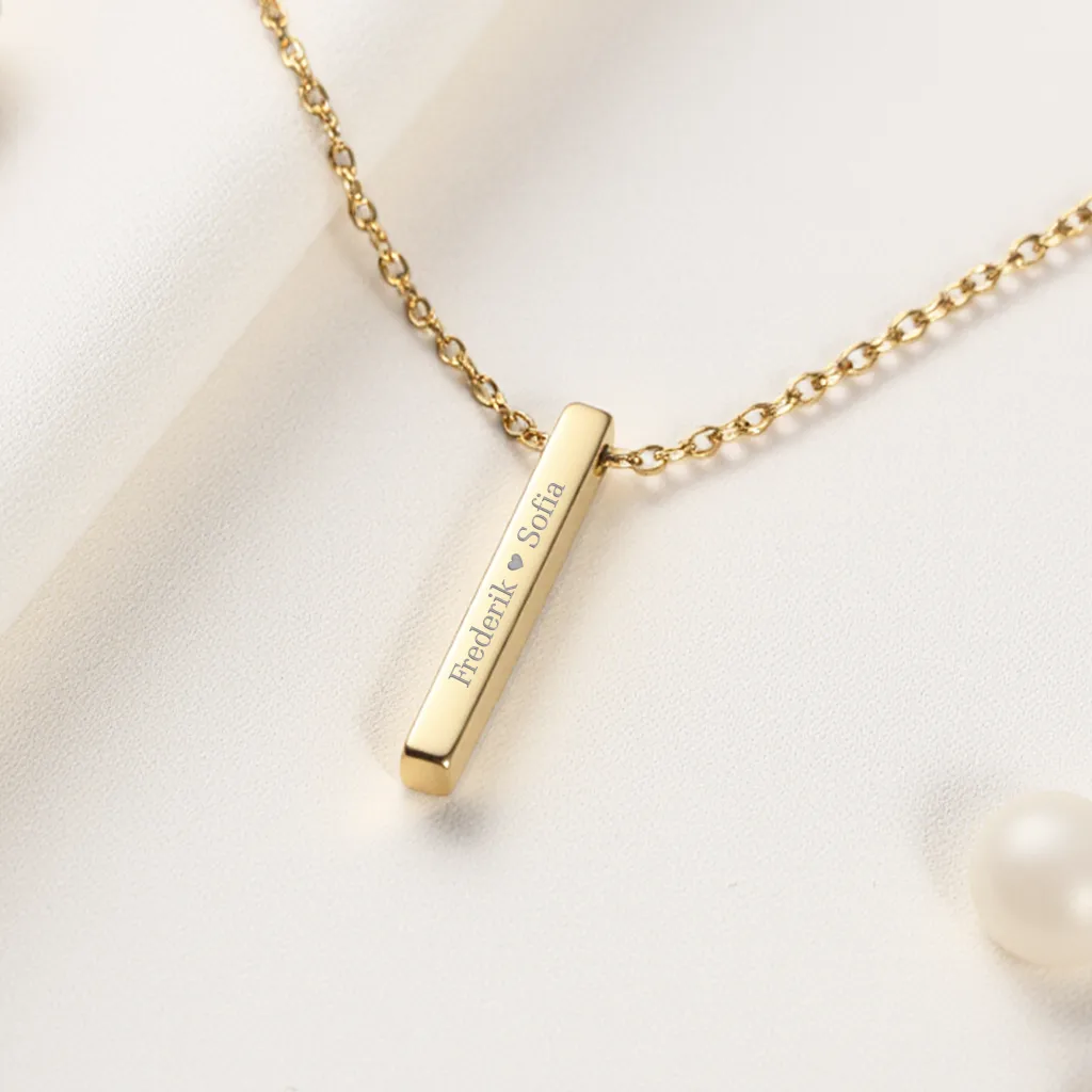 Stavhalskæde, 18k forgyldt | CC Jewelries