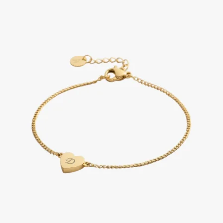 Lille hjerte armbånd 18k forgyldt fra C Centrum