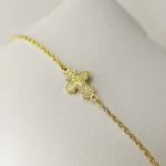 Dagmarkors armbånd 18k FG med gravering
