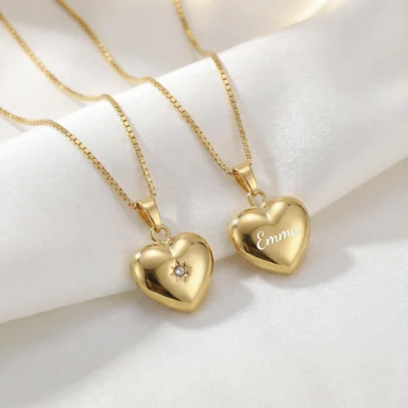 29160295900 Forg. sølvhjerte med cz - Gratis gravering