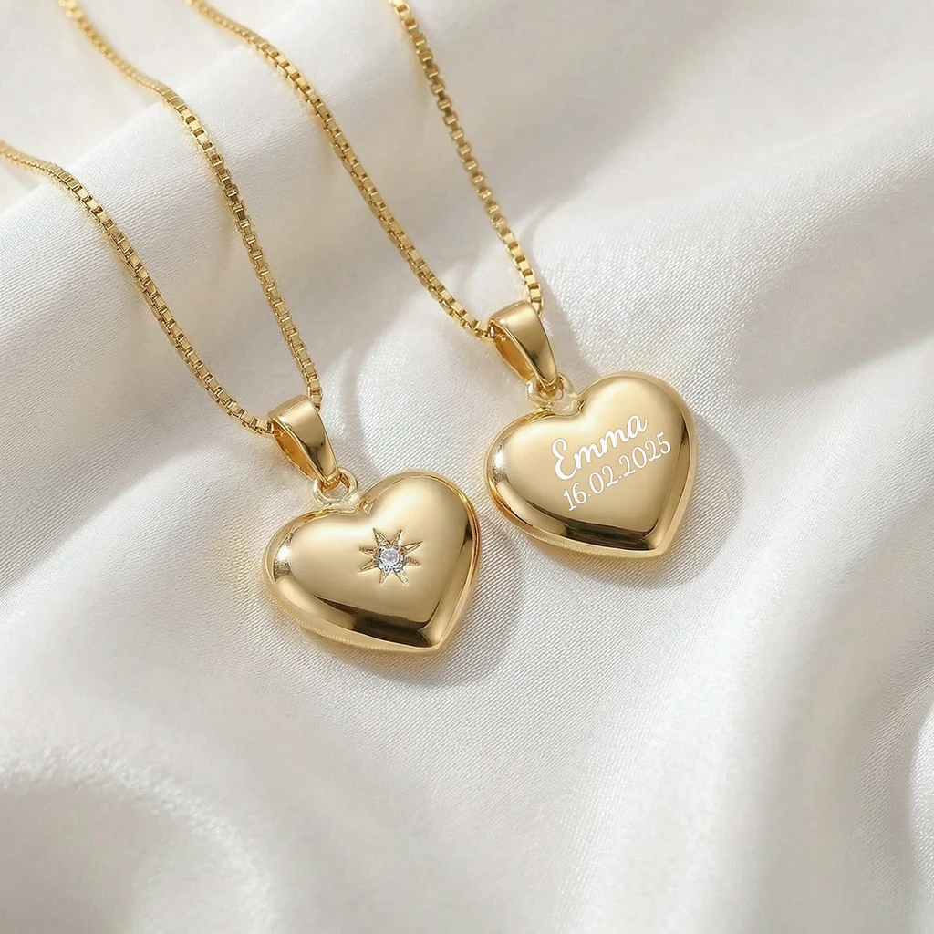 Forg. sølv hjerte med cz 17x10mm | Siersbøl