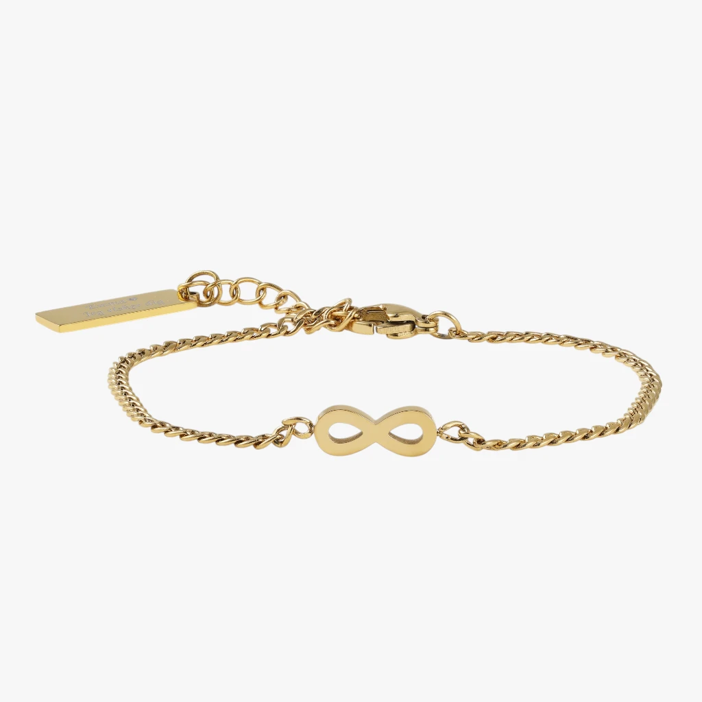 Evighedstegns armbånd, 18k forgyldt | CC Jewelries