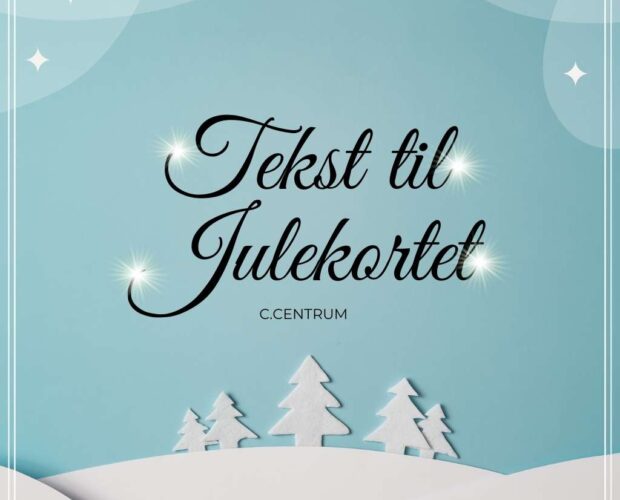 Tekst til julekort