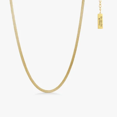 Snake Halskæde med gravering på tag | CC Jewelries - C.Centrum