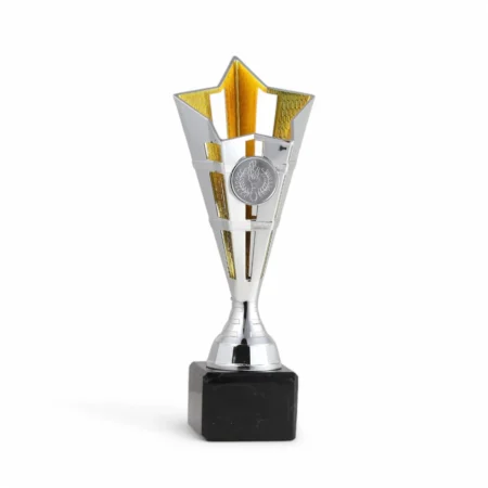 Billig plastik pokal 6010 Sølv/Guld fra C.Centrum