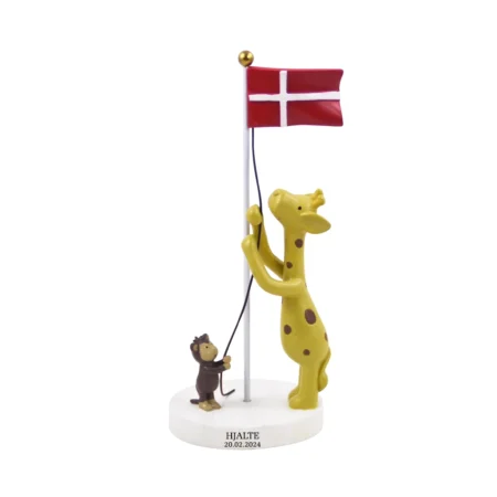 Giraf og abe bordpynt fra Kids by Friis med gratis gravering