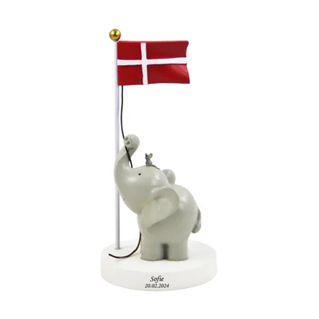 Elefant bordflag med mus | Kids by friis, gratis gravering | C.Centrum