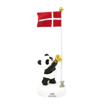 Panda med trompet og flag fra Kids by Friis