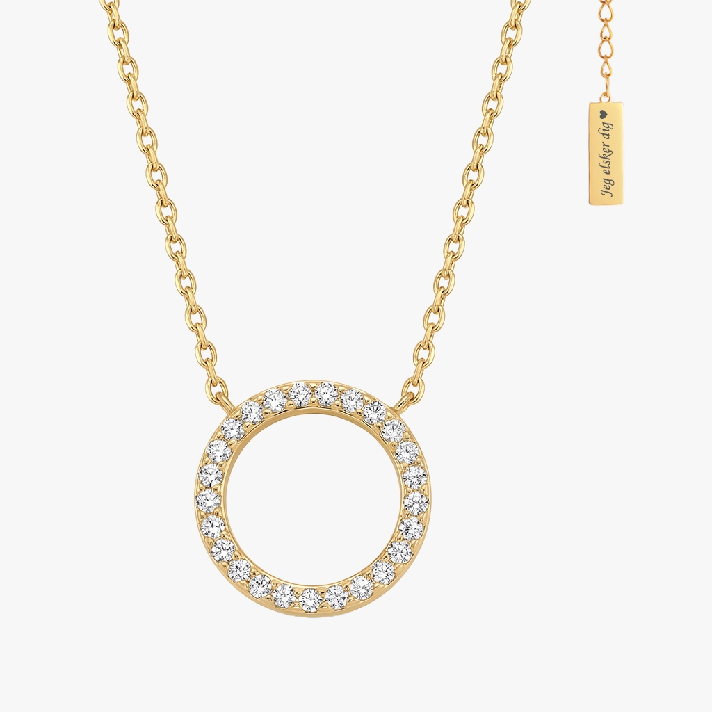 Halo Halskæde 18k | Jewelries
