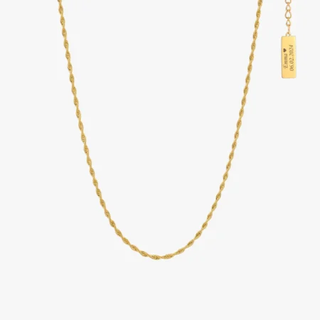 Rebkæde med gratis graverin på tag, CC Jewelries | C.Centrum