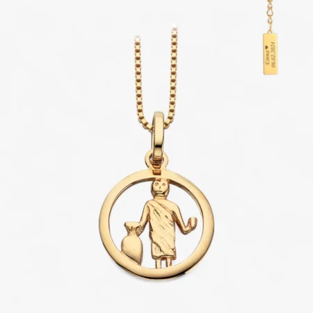 Stjernetegn halskæde, 8kt. guld | Siersbøl