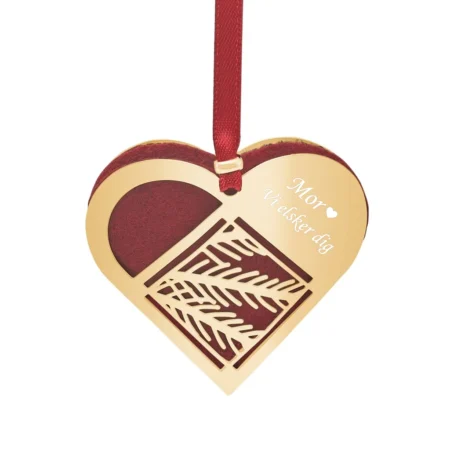 Grangren julehjerte mini med gravering fra Nordahl Andersen | C.Centrum