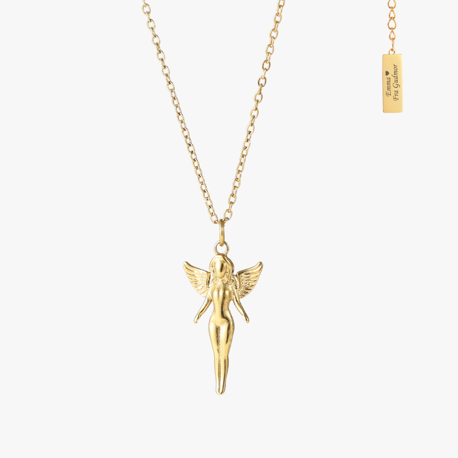 Skytsengel halskæde, 18K FG | CC Jewelries