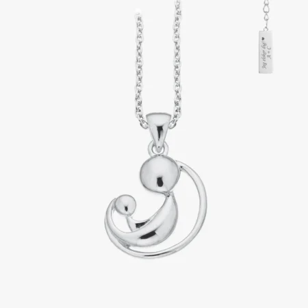 Mor og barn halskæde med gravering fra Scrouples | C.Centrum