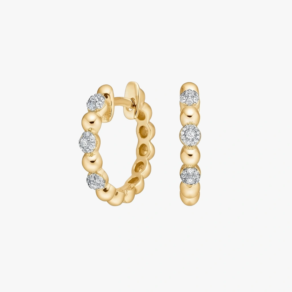 Pennynor øreringe, Creoler | Forgyldt sølv | Joanli Nor