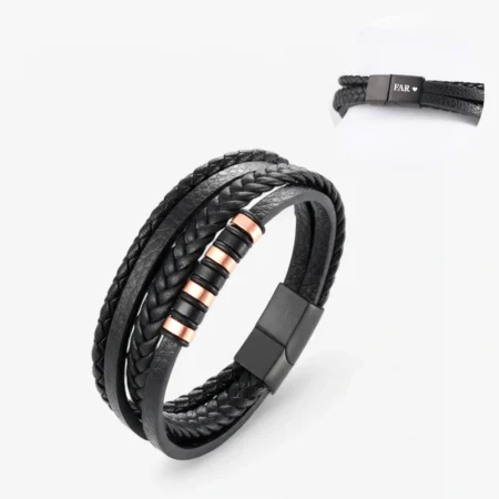 4 rems herrearmbånd med gratis gravering fra CC Jewelries