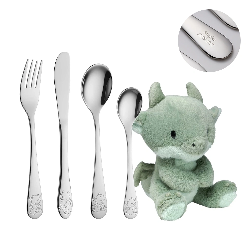 Dåbsbestik m. drager inkl. bamse | Nordahl Andersen