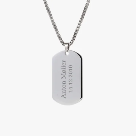 Dogtag med gravering fra CC Jewelries