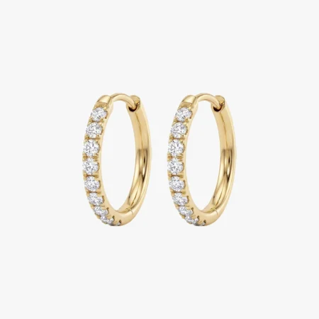 Creol øreringe 18k fg, slim | CC jewelries