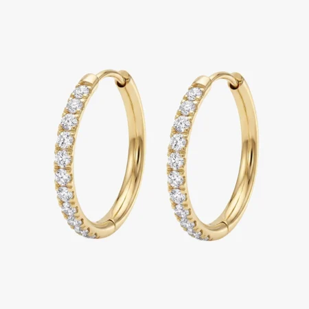 Creol øreringe 18k fg, slim | CC jewelries