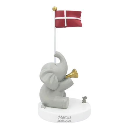 Bordflag, Elefant med trompet og mus | Kids by Friis