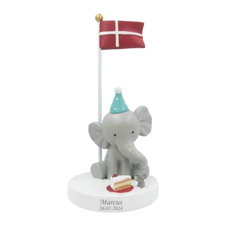 Bordflag, Elefant med mus og kage | Kids by Friis