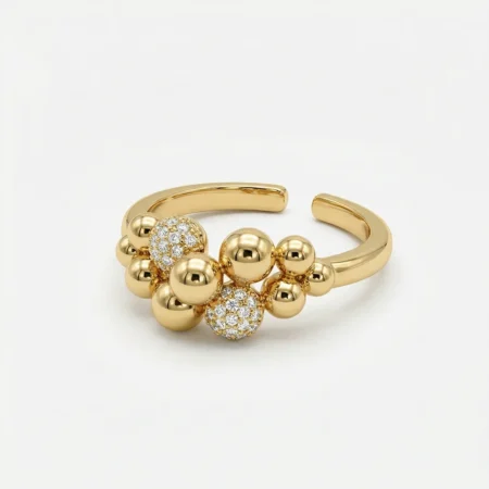 Aura ring med kugler fra CC Jewelries