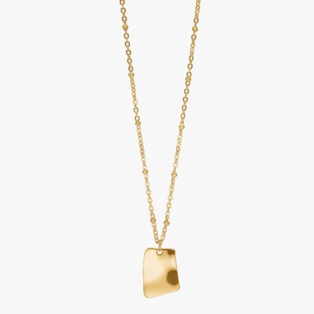 Halskæde firkantet ONDA i 18 kt. forgyldt rustfrit stål | Nordahl Jewellery