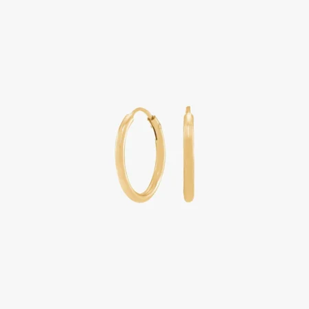 Forgyldt sølv creol 15mm HOOPS52 | Siersbøl