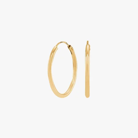 Forgyldt sølv creol 20mm HOOPS52 | Siersbøl