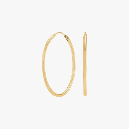 Forgyldt sølv creol 25mm HOOPS52 | Siersbøl