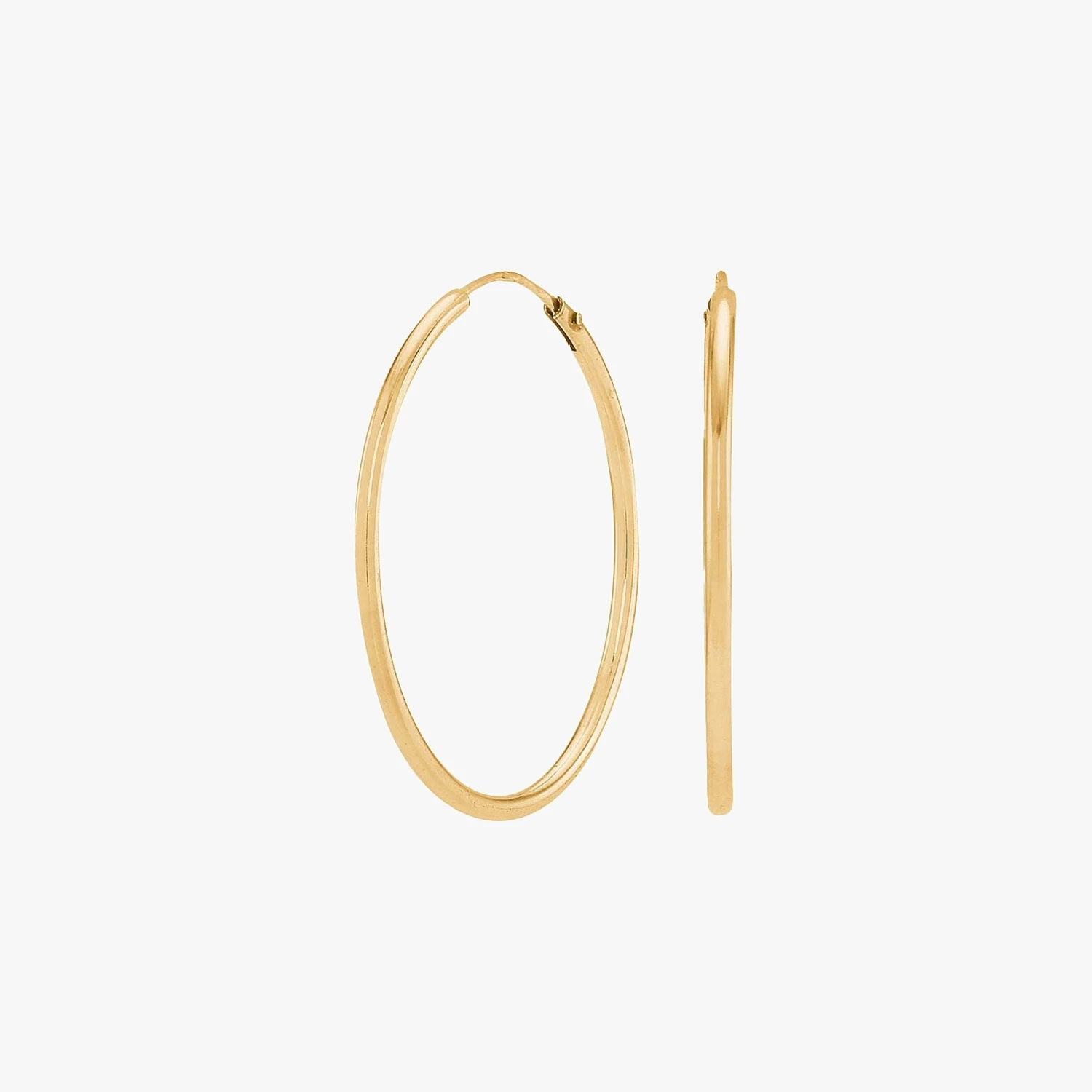 Forgyldt sølv creol 25mm HOOPS52 | Siersbøl