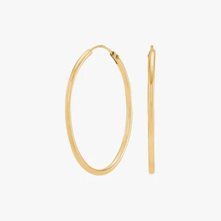 Forgyldt sølv creol 30mm HOOPS52 | Siersbøl