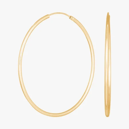 Sølv creol 40mm HOOPS52 - Forgyldt | Nordahl Jewellery