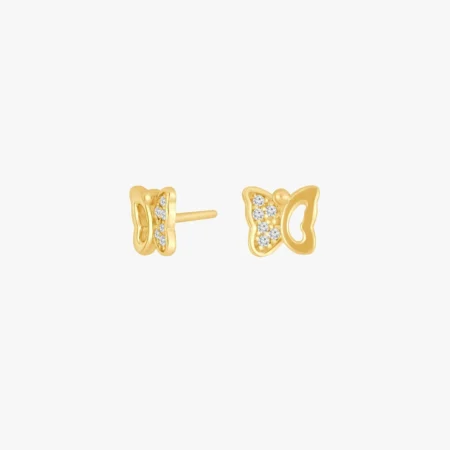 Forg. sølvørestikker sommerfugl m. cz | NOA Kids Jewellery