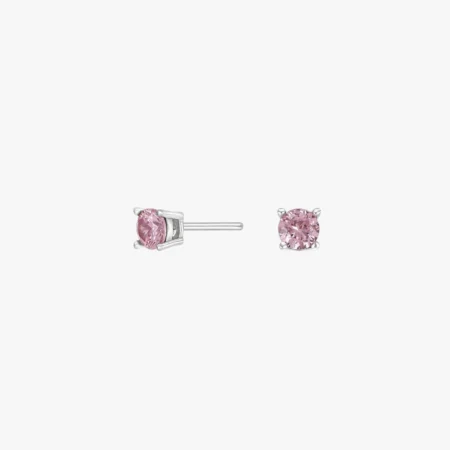 Rhd. sølvørestikker m/cz lyserød | NOA Kids Jewellery