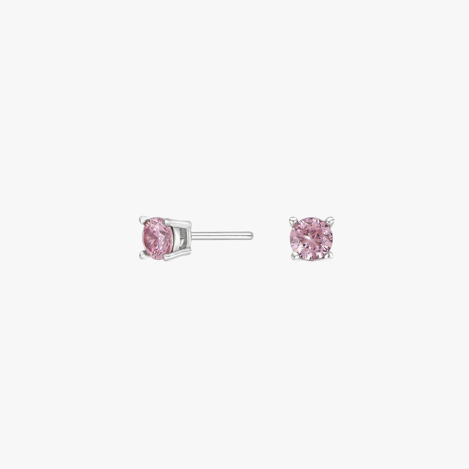 Rhd. sølvørestikker m/cz lyserød | NOA Kids Jewellery