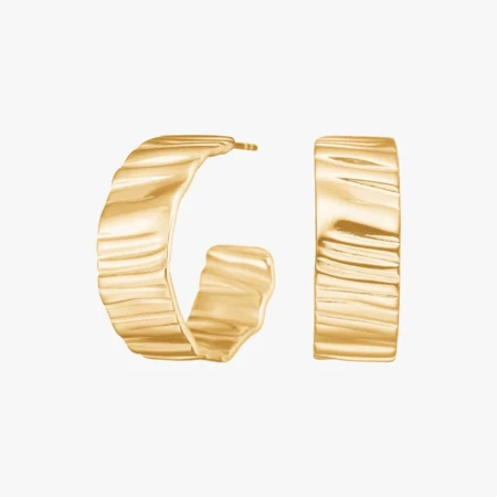 Creoler ROCCIA i 18 kt. forgyldt rustfrit stål | Nordahl Jewellery