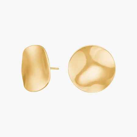 Ørestikker rund ONDA i 18 kt. forgyldt rustfrit stål | Nordahl Jewellery
