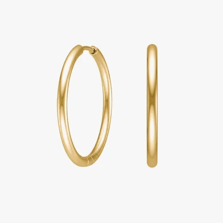 Creoler 25mm CALMA i 18 kt. forgyldt rustfrit stål | Nordahl Jewellery